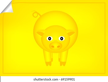 Gold pig