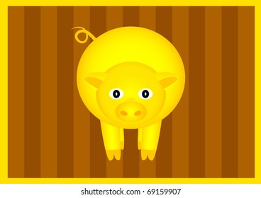 Gold pig