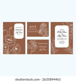 Vector diseño tarjeta boda