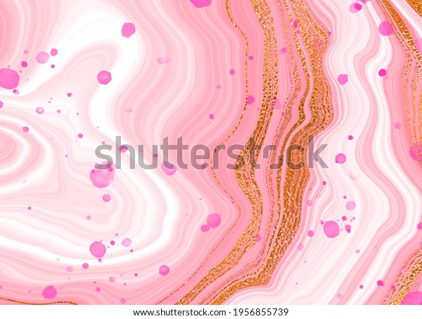 Gold Pink Marble Design Beautiful Combination Stock Vector Royalty Free 1956855739 Shutterstock 4677