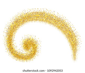 gold pinstripe is made according to the proportions of the Fibonacci - vector illustration
