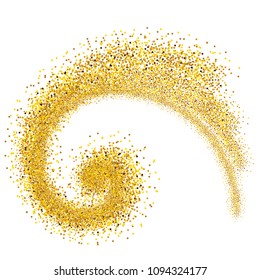 gold pinstripe is made according to the proportions of the Fibonacci - vector illustration