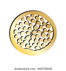 Gold Pizza Icon