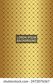 a gold plated background with black net illustration