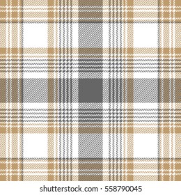 Gold platinum checkered plaid seamless pattern. Vector illustration.