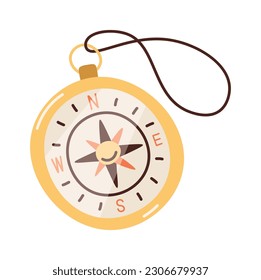 Gold pocket compasses Vector Illustration