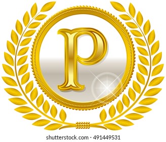 Gold points. coin.