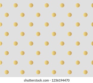 Gold polka dot pattern, Gold Design Templates, holiday background vector illustration.