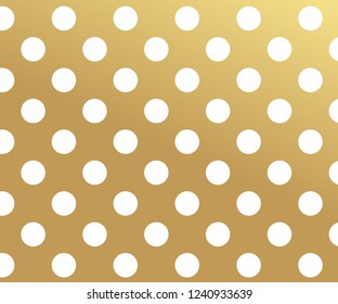 Gold polka dots pattern, colorful background - vector abstract background