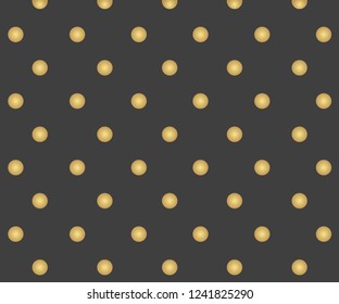Gold polka dots pattern, colorful holiday background - vector abstract background