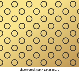 Gold polka dots pattern, colorful holiday background - vector abstract background