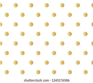Gold polka dots pattern, colorful holiday background - vector abstract background