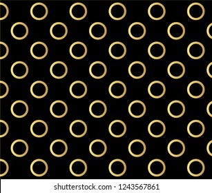 Gold polka dots pattern, colorful holiday background - vector abstract background