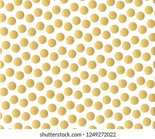 Gold polka dots pattern, colorful holiday background - vector abstract background