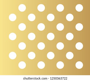 Gold polka dots pattern, colorful holiday background - vector abstract background