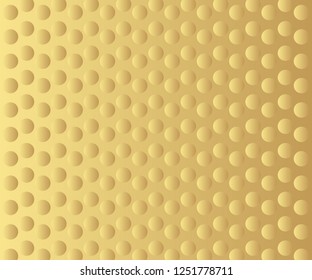 Gold polka dots pattern, colorful holiday background - vector abstract background