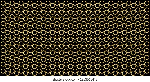Gold polka dots pattern, colorful holiday background - vector abstract background