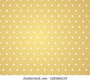 Gold polka dots pattern, colorful holiday background - vector abstract background