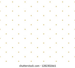 Gold polka dots pattern, colorful holiday background - vector abstract background