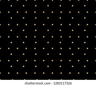 Gold polka dots pattern, colorful holiday background - vector abstract background