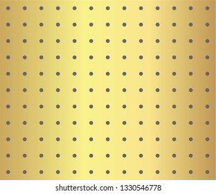 Gold polka dots pattern, colorful holiday background - vector abstract background