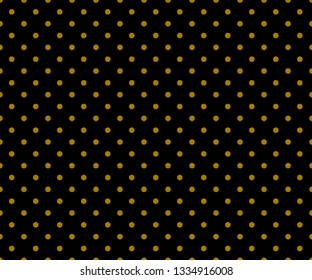 Gold polka dots pattern, colorful holiday background - vector abstract background