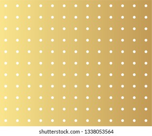 Gold polka dots pattern, colorful holiday background - vector abstract background