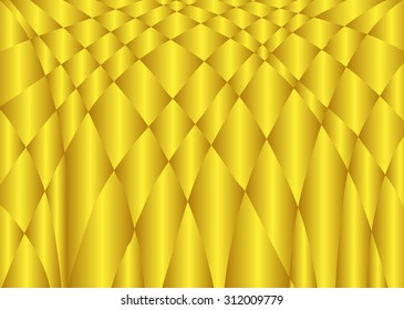 gold polygon background for business,vector