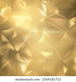 Gold Polygon Background Vector Template