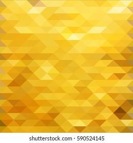 Gold polygonal background. Abstract mosaic background