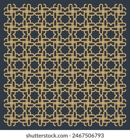 Gold polygonal background seamless pattern 
