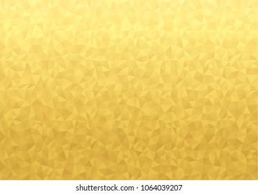 Gold polygonal background and texture. abstract design, Vector triangle background template design.
