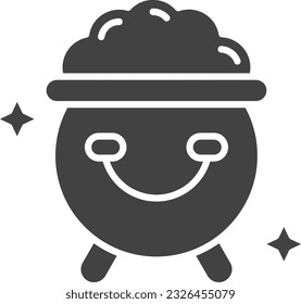 Gold Pot Icon image. Suitable for mobile application.