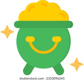 Gold Pot Icon image. Suitable for mobile application.