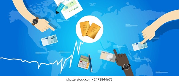 Gold price going up rising high rise increase in metal commodity market international trading market