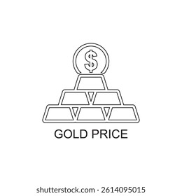 gold price icon , business icon