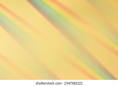 Textura del prisma de oro. Arcoiris sobre fondo dorado. Efecto de la racha arcoiris