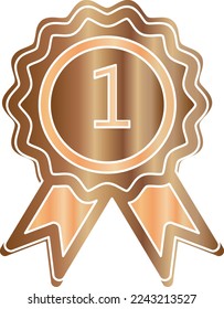 Top in goldener Qualität, rangiert an erster Stelle beste Vektorsymbol-Abbildung auf weißem Hintergrund.eps