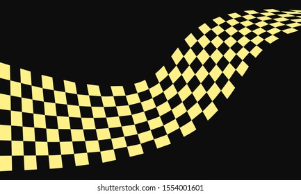 Gold race flag logo icon, modern simple design illustration vector template
