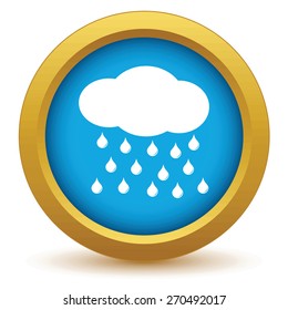 Gold rain icon on a white background. Vector illustration