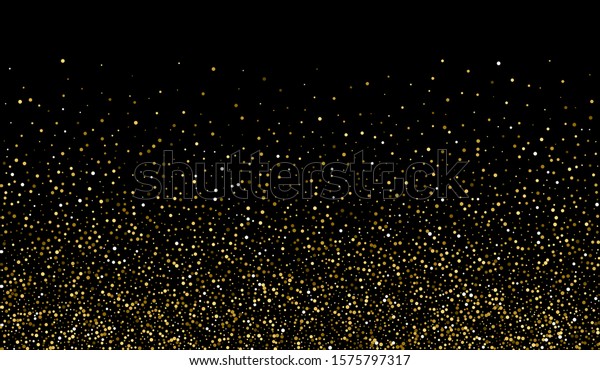 Gold Rain Vector Card Abstract Round Stock Vector (Royalty Free) 1575797317