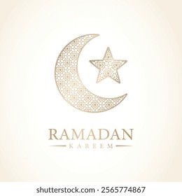 Gold ramadan crescent moon clipart