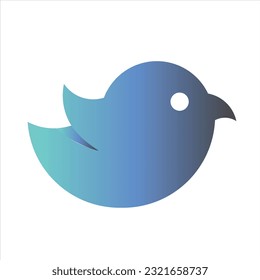 Gold ratio blue bird logo icon is a simple yet striking design featuring a stylized bird in vibrant shades of blue. The icon embodies freedom , positivity and a connection to nature.it conveys a sense