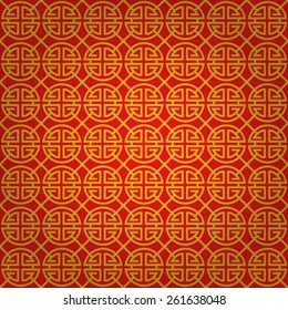 gold and red chinese traditional seamless pattern, Pattern Swatches, vector, Endless texture can be used for wallpaper, pattern fills, web page,background,surface