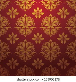 Gold and Red Pattern