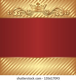 gold and red royal background