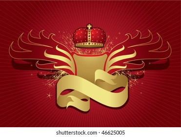 gold and red royal background