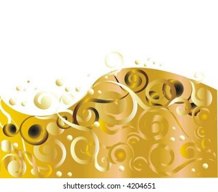 gold retro ornament