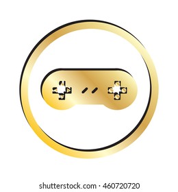 Gold Retro Video Game Icon