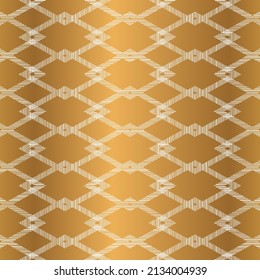 Gold Rhombus Seamless Pattern Design 